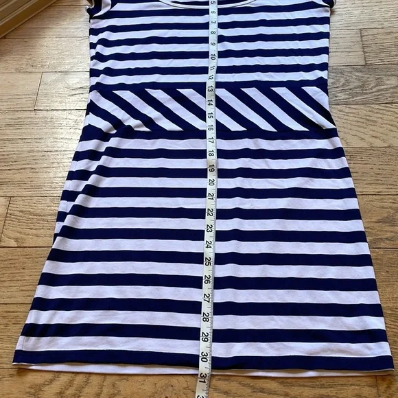 Susana Monaco dress navy white stripes size small - Picture 6 of 7
